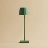 Wouter Sage Green Rechargeable Table Lamp – Wireless Charging, Dimmable, 120-Hour Battery Life Tavellio