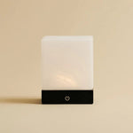 Yce Black Cordless Wooden Lamp adding elegance to a modern room