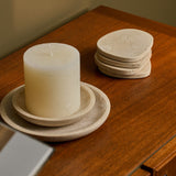 Yuma Medium Tablett Classic Travertine 20CM