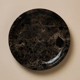 Yuma Medium Tablett Marmor Emperador Dark 20CM