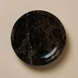 Yuma Small Tablett Marmor Emperador Dark 15CM