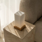 Zayn Light Brown Wooden Rechargeable Lamp l Dimmable & Cordless & Good Battery - Tavellio