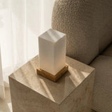 Zayn Light Brown Wooden Rechargeable Lamp l Dimmable & Cordless & Good Battery - Tavellio