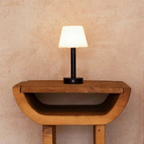Zoë Black Wooden Rechargeable Table Lamp | Dimmable & Portable | 80-Hour Battery Life Tavellio