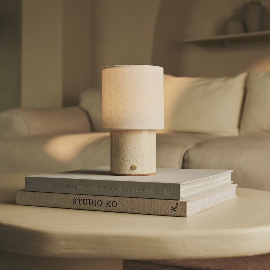 Maes White – Bianco Statuarietto Marble Rechargeable Table Lamp | Elegant, Stylish & Functional