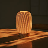 Aurora Hellbraun Holz Kabellose Tischlampe 